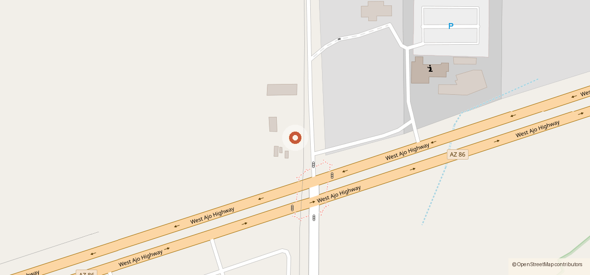 Mapa con la ubicación de Whataburger #1619, 4860 W Ajo Hwy, Tucson AZ 85757