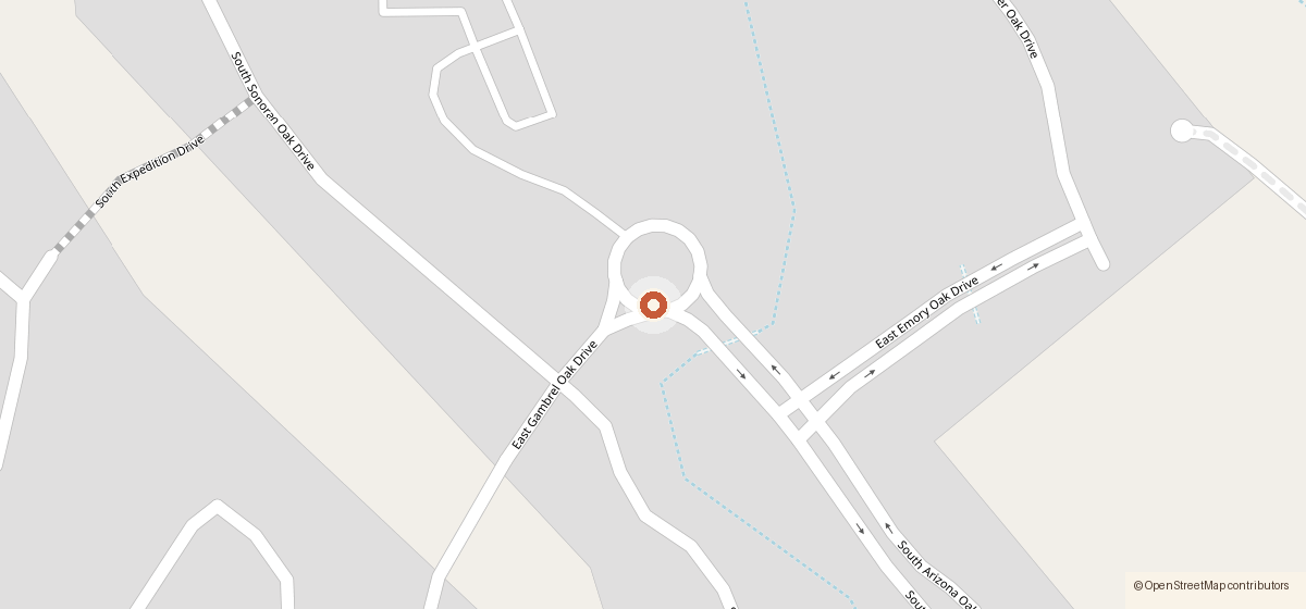 Mapa con la ubicación de Del Webb Rocking K Community Association, 13655 E. Gambel Drive