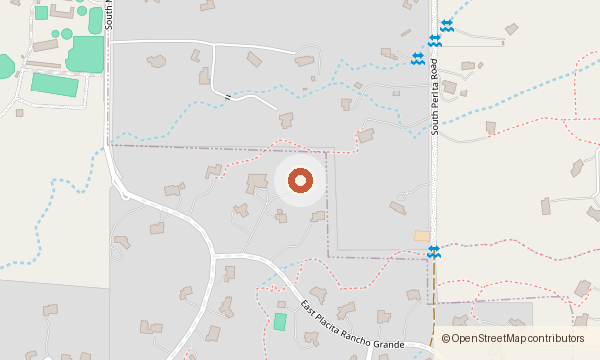 Mapa que muestra 11231 E. Placita Rancho Grande