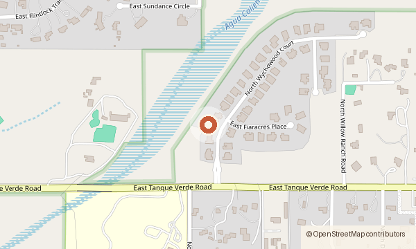 Mapa que muestra 2431 N. Wychwood Court