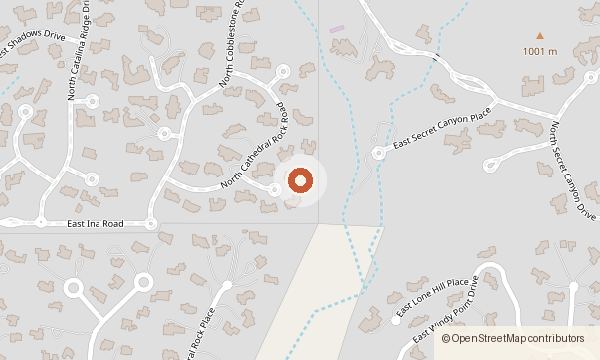 Mapa que muestra 3441 E. Cathedral Rock Circle