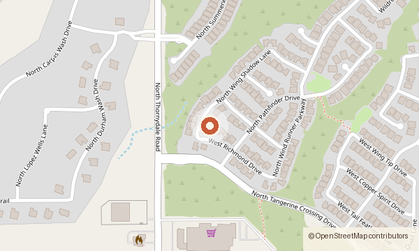 Mapa de 12310 N. Wing Shadow Lane