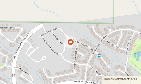 Mapa que muestra 1792 E. Wintergreen Drive