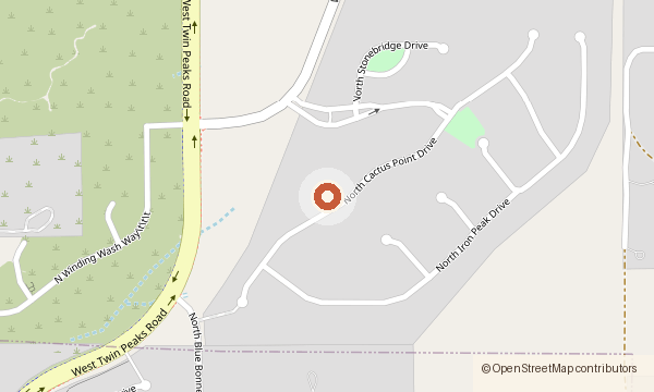 Mapa que muestra 10731 N. Cactus Point Drive