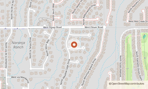 Mapa de 1682 W. Geranium Place