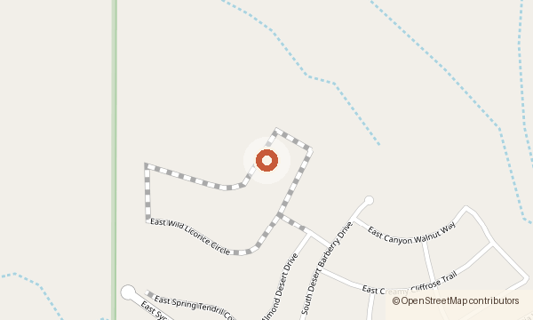 Mapa de 8595 E. Wild Licorice Circle