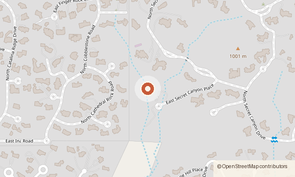 Mapa que muestra 3569 E. Secret Canyon Place