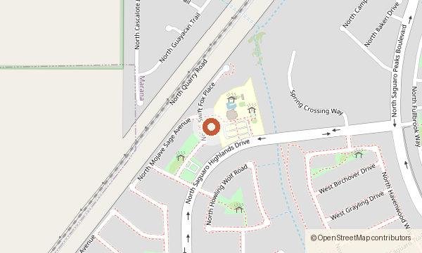 Mapa que muestra 9920 N. Swift Fox Place